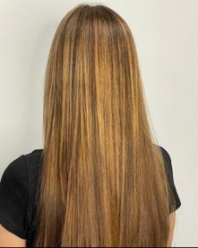Balayage with toning and a women's haircut